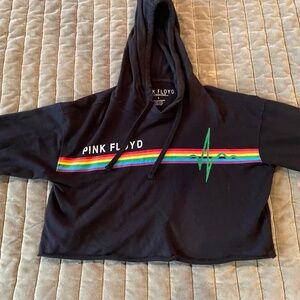 Pink Floyd crop hoodie
